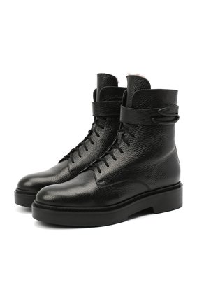 Женские кожаные ботинки SANTONI черного цвета по цене 65150 руб., арт. WTHW59047SM0A0TDN01 | Фото 1 Женские кожаные ботинки SANTONI черного цвета, арт. WTHW59047SM0A0TDN01 | Фото 1