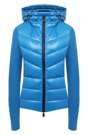 Женский утепленная толстовка MONCLER бирюзового цвета по цене 52300 руб., арт. F2-098-8G500-00-80093 | Фото 1 Женский утепленная толстовка MONCLER бирюзового цвета, арт. F2-098-8G500-00-80093 | Фото 1
