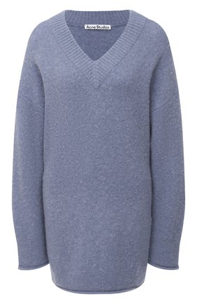 Женский пуловер ACNE STUDIOS голубого цвета по цене 38850 руб., арт. A60178 | Фото 1 Женский пуловер ACNE STUDIOS голубого цвета, арт. A60178 | Фото 1