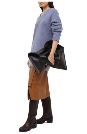 Женский пуловер ACNE STUDIOS голубого цвета по цене 38850 руб., арт. A60178 | Фото 2 Женский пуловер ACNE STUDIOS голубого цвета, арт. A60178 | Фото 2