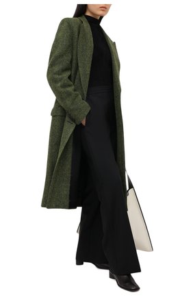 Женское шерстяное пальто DRIES VAN NOTEN зеленого цвета по цене 153000 руб., арт. 202-10225-1260 | Фото 2 Женское шерстяное пальто DRIES VAN NOTEN зеленого цвета, арт. 202-10225-1260 | Фото 2