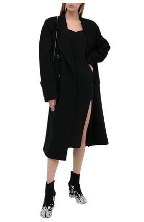 Женское шерстяное пальто DRIES VAN NOTEN черного цвета по цене 150500 руб., арт. 202-10225-1315 | Фото 2 Женское шерстяное пальто DRIES VAN NOTEN черного цвета, арт. 202-10225-1315 | Фото 2