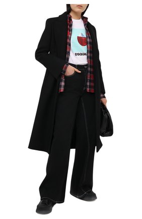 Женская хлопковая футболка DSQUARED2 белого цвета по цене 20900 руб., арт. S72GD0247/S23009 | Фото 2 Женская хлопковая футболка DSQUARED2 белого цвета, арт. S72GD0247/S23009 | Фото 2