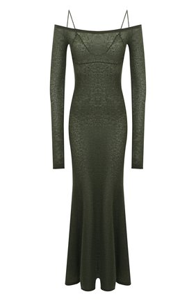 Женское платье JACQUEMUS хаки цвета по цене 54700 руб., арт. 203KN07/213570 | Фото 1 Женское платье JACQUEMUS хаки цвета, арт. 203KN07/213570 | Фото 1