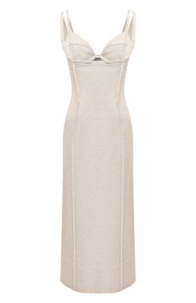 Женское платье из вискозы и льна JACQUEMUS бежевого цвета по цене 77900 руб., арт. 203DR06/124140 | Фото 1 Женское платье из вискозы и льна JACQUEMUS бежевого цвета, арт. 203DR06/124140 | Фото 1