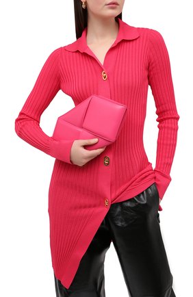 Женский клатч BOTTEGA VENETA розового цвета по цене 115000 руб., арт. 639955/VCQR2 | Фото 2 Женский клатч BOTTEGA VENETA розового цвета, арт. 639955/VCQR2 | Фото 2