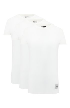 Женская комплект из трех футболок JIL SANDER белого цвета по цене 25650 руб., арт. JPPR706550-WR248808 | Фото 1 Женская комплект из трех футболок JIL SANDER белого цвета, арт. JPPR706550-WR248808 | Фото 1