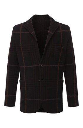 Мужской кашемировый пиджак KITON темно-коричневого цвета по цене 423500 руб., арт. UG3X01T81 | Фото 1 Мужской кашемировый пиджак KITON темно-коричневого цвета, арт. UG3X01T81 | Фото 1 (Рукава: Длинные; Длина (для топов): Стандартные; Материал внешний: Кашемир, Шерсть; Случай: Повседневный; 1-2-бортные: Однобортные; Пиджаки М: Приталенный; Стили: Кэжуэл; Кросс-КТ: Трикотаж)