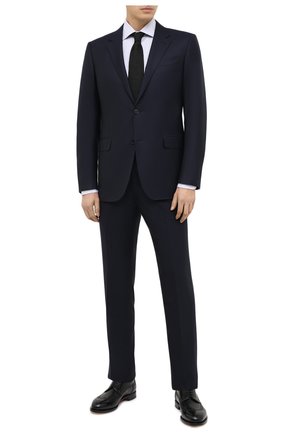 Мужской шерстяной костюм ERMENEGILDO ZEGNA темно-синего цвета по цене 995000 руб., арт. E22617/22122C | Фото 1 Мужской шерстяной костюм ERMENEGILDO ZEGNA темно-синего цвета, арт. E22617/22122C | Фото 1