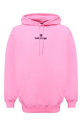 Мужской хлопковое худи BALENCIAGA розового цвета по цене 63350 руб., арт. 570811/TJVE1 | Фото 1 Мужской хлопковое худи BALENCIAGA розового цвета, арт. 570811/TJVE1 | Фото 1