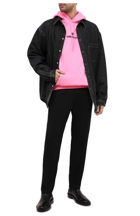 Мужской хлопковое худи BALENCIAGA розового цвета по цене 63350 руб., арт. 570811/TJVE1 | Фото 2 Мужской хлопковое худи BALENCIAGA розового цвета, арт. 570811/TJVE1 | Фото 2