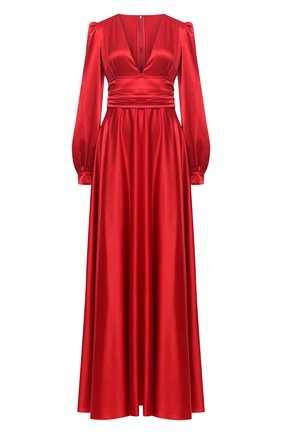 Женское шелковое платье DOLCE & GABBANA красного цвета по цене 398500 руб., арт. F6K2PT/FU1NG | Фото 1 Женское шелковое платье DOLCE & GABBANA красного цвета, арт. F6K2PT/FU1NG | Фото 1