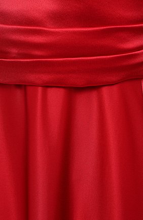 Женское шелковое платье DOLCE & GABBANA красного цвета, арт. F6K2PT/FU1NG | Фото 5 (Материал внешний: Шелк; Рукава: Длинные; Стили: Гламурный; Случай: Вечерний; Длина Ж (юбки, платья, шорты): Макси; Материал подклада: Шелк; Женское Кросс-КТ: Платье-одежда)