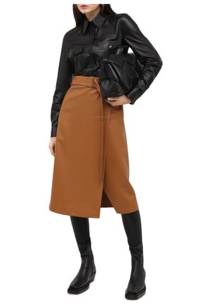 Женские кожаные ботфорты bv lean BOTTEGA VENETA черного цвета по цене 137000 руб., арт. 639832/V00M1 | Фото 2 Женские кожаные ботфорты bv lean BOTTEGA VENETA черного цвета, арт. 639832/V00M1 | Фото 2