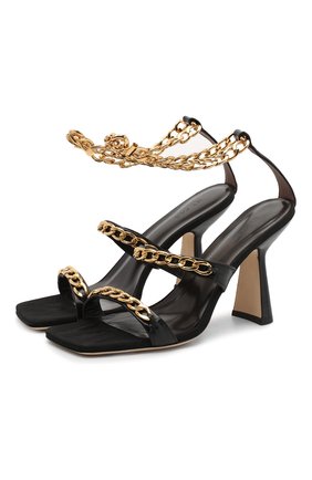 Женские кожаные босоножки gina BY FAR черного цвета по цене 41700 руб., арт. 20PFGNSBLCRE | Фото 1 Женские кожаные босоножки gina BY FAR черного цвета, арт. 20PFGNSBLCRE | Фото 1