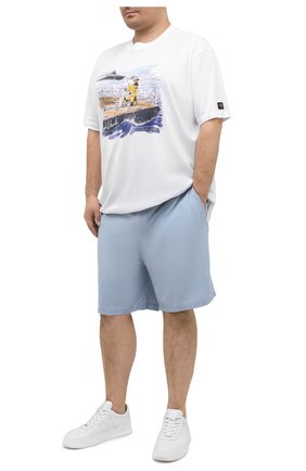 Мужские хлопковые шорты POLO RALPH LAUREN голубого цвета по цене 8720 руб., арт. 711798885/PRL BS | Фото 2 Мужские хлопковые шорты POLO RALPH LAUREN голубого цвета, арт. 711798885/PRL BS | Фото 2