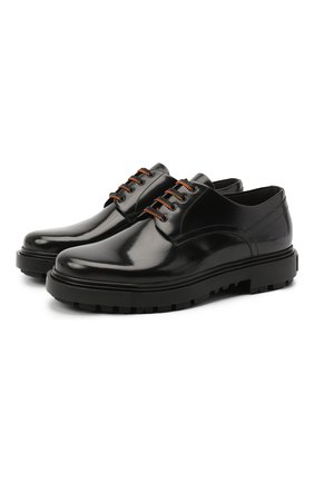 Мужской кожаные дерби SANTONI черного цвета по цене 49950 руб., арт. MGSM17417NNAKN0VN01 | Фото 1 Мужской кожаные дерби SANTONI черного цвета, арт. MGSM17417NNAKN0VN01 | Фото 1