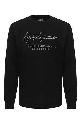 Мужская хлопковый лонгслив YOHJI YAMAMOTO черного цвета по цене 23600 руб., арт. HR-T97-078 | Фото 1 Мужская хлопковый лонгслив YOHJI YAMAMOTO черного цвета, арт. HR-T97-078 | Фото 1