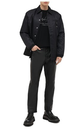 Мужская хлопковый лонгслив YOHJI YAMAMOTO черного цвета по цене 23600 руб., арт. HR-T97-078 | Фото 2 Мужская хлопковый лонгслив YOHJI YAMAMOTO черного цвета, арт. HR-T97-078 | Фото 2