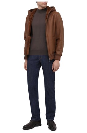 Мужская дубленка LORO PIANA коричневого цвета по цене 691000 руб., арт. FAL3502 | Фото 2 Мужская дубленка LORO PIANA коричневого цвета, арт. FAL3502 | Фото 2