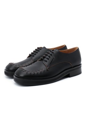 Мужские кожаные дерби JW ANDERSON черного цвета по цене 64600 руб., арт. AN35507A/12040 | Фото 1 Мужские кожаные дерби JW ANDERSON черного цвета, арт. AN35507A/12040 | Фото 1