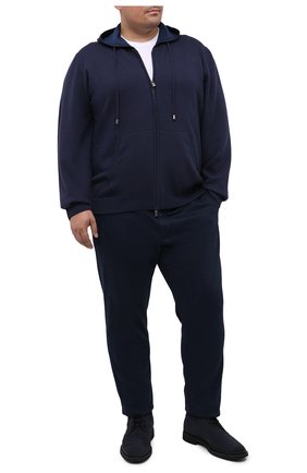 Мужская шерстяной кардиган CANALI синего цвета по цене 64350 руб., арт. C0718B/MK00982 | Фото 2 Мужская шерстяной кардиган CANALI синего цвета, арт. C0718B/MK00982 | Фото 2