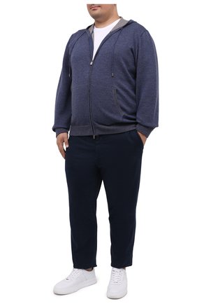Мужская шерстяной кардиган CANALI голубого цвета по цене 64350 руб., арт. C0718B/MK00982 | Фото 2 Мужская шерстяной кардиган CANALI голубого цвета, арт. C0718B/MK00982 | Фото 2
