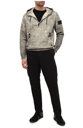 Мужской хлопковые брюки-карго STONE ISLAND черного цвета по цене 30900 руб., арт. 731530710 | Фото 2 Мужской хлопковые брюки-карго STONE ISLAND черного цвета, арт. 731530710 | Фото 2