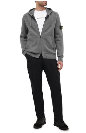 Мужская шерстяной кардиган STONE ISLAND серого цвета по цене 34000 руб., арт. 7315501A3 | Фото 2 Мужская шерстяной кардиган STONE ISLAND серого цвета, арт. 7315501A3 | Фото 2