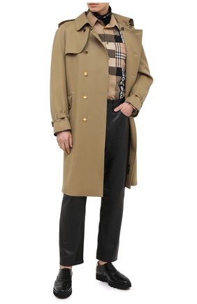 Мужская хлопковая рубашка BURBERRY бежевого цвета по цене 34200 руб., арт. 8033101 | Фото 2 Мужская хлопковая рубашка BURBERRY бежевого цвета, арт. 8033101 | Фото 2