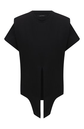 Женская хлопковый топ ISABEL MARANT черного цвета по цене 24350 руб., арт. TS0749-20A036I/BELITA | Фото 1 Женская хлопковый топ ISABEL MARANT черного цвета, арт. TS0749-20A036I/BELITA | Фото 1