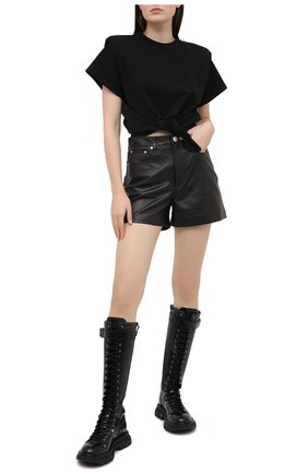 Женская хлопковый топ ISABEL MARANT черного цвета по цене 24350 руб., арт. TS0749-20A036I/BELITA | Фото 2 Женская хлопковый топ ISABEL MARANT черного цвета, арт. TS0749-20A036I/BELITA | Фото 2