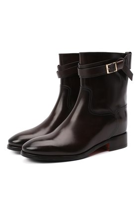 Женские кожаные ботинки SANTONI коричневого цвета по цене 88950 руб., арт. WTNH58991BJ2NLESS61 | Фото 1 Женские кожаные ботинки SANTONI коричневого цвета, арт. WTNH58991BJ2NLESS61 | Фото 1