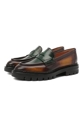 Женские кожаные лоферы SANTONI коричневого цвета по цене 65950 руб., арт. WUCR59020HL1N0L0L85 | Фото 1 Женские кожаные лоферы SANTONI коричневого цвета, арт. WUCR59020HL1N0L0L85 | Фото 1