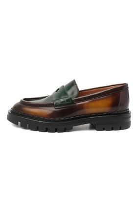 Женские кожаные лоферы SANTONI коричневого цвета по цене 65950 руб., арт. WUCR59020HL1N0L0L85 | Фото 2 Женские кожаные лоферы SANTONI коричневого цвета, арт. WUCR59020HL1N0L0L85 | Фото 2