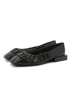 Женские кожаные балетки GIVENCHY черного цвета по цене 64300 руб., арт. BE500HE0T5 | Фото 1 Женские кожаные балетки GIVENCHY черного цвета, арт. BE500HE0T5 | Фото 1
