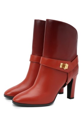 Женские кожаные ботильоны eden GIVENCHY красного цвета по цене 115500 руб., арт. BE601SE0T3 | Фото 1 Женские кожаные ботильоны eden GIVENCHY красного цвета, арт. BE601SE0T3 | Фото 1