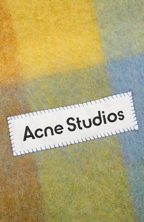 Мужские шерстяной шарф ACNE STUDIOS желтого цвета по цене 24100 руб., арт. CA0084/W | Фото 2 Мужские шерстяной шарф ACNE STUDIOS желтого цвета, арт. CA0084/W | Фото 2