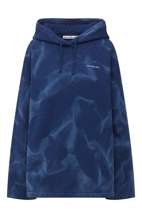 Женская хлопковое худи ACNE STUDIOS синего цвета по цене 33300 руб., арт. AI0062 | Фото 1 Женская хлопковое худи ACNE STUDIOS синего цвета, арт. AI0062 | Фото 1
