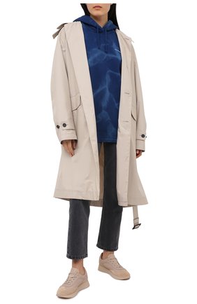Женская хлопковое худи ACNE STUDIOS синего цвета по цене 33300 руб., арт. AI0062 | Фото 2 Женская хлопковое худи ACNE STUDIOS синего цвета, арт. AI0062 | Фото 2