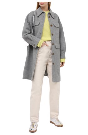 Женский шерстяной свитер ACNE STUDIOS желтого цвета по цене 28450 руб., арт. A60192 | Фото 2 Женский шерстяной свитер ACNE STUDIOS желтого цвета, арт. A60192 | Фото 2