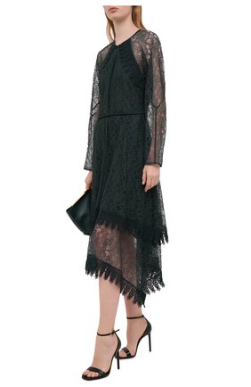 Женское платье SEE BY CHLOÉ зеленого цвета по цене 45300 руб., арт. CHS20WR020013 | Фото 2 Женское платье SEE BY CHLOÉ зеленого цвета, арт. CHS20WR020013 | Фото 2