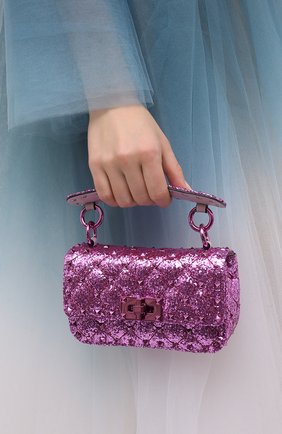 Женская сумка valentino garavani rockstud spike VALENTINO розового цвета по цене 147500 руб., арт. UW2B0G37/LVR | Фото 2 Женская сумка valentino garavani rockstud spike VALENTINO розового цвета, арт. UW2B0G37/LVR | Фото 2
