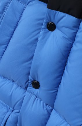 Детского пуховая куртка MONCLER синего цвета по цене 49700 руб., арт. F2-951-1C504-22-53333 | Фото 3 Детского пуховая куртка MONCLER синего цвета, арт. F2-951-1C504-22-53333 | Фото 3