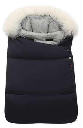Детский пуховый конверт MONCLER синего цвета по цене 50800 руб., арт. F2-951-1G509-02-53333 | Фото 1 Детский пуховый конверт MONCLER синего цвета, арт. F2-951-1G509-02-53333 | Фото 1