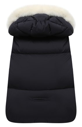 Детский пуховый конверт MONCLER синего цвета по цене 50800 руб., арт. F2-951-1G509-02-53333 | Фото 2 Детский пуховый конверт MONCLER синего цвета, арт. F2-951-1G509-02-53333 | Фото 2