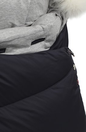 Детский пуховый конверт MONCLER синего цвета по цене 50800 руб., арт. F2-951-1G509-02-53333 | Фото 3 Детский пуховый конверт MONCLER синего цвета, арт. F2-951-1G509-02-53333 | Фото 3