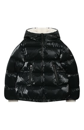 Детского пуховая куртка MONCLER темно-зеленого цвета по цене 72800 руб., арт. F2-954-1A556-10-54AMD/12-14A | Фото 1 Детского пуховая куртка MONCLER темно-зеленого цвета, арт. F2-954-1A556-10-54AMD/12-14A | Фото 1
