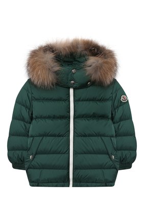 Детский комплект из комбинезона и куртки MONCLER темно-зеленого цвета по цене 79900 руб., арт. F2-954-1F500-22-68352/4-6A | Фото 2 Детский комплект из комбинезона и куртки MONCLER темно-зеленого цвета, арт. F2-954-1F500-22-68352/4-6A | Фото 2