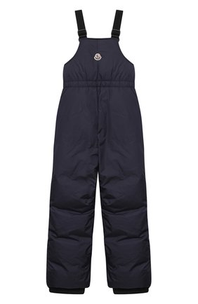 Детский пуховый комбинезон MONCLER темно-синего цвета по цене 37400 руб., арт. F2-954-2A500-00-68352/8-10A | Фото 2 Детский пуховый комбинезон MONCLER темно-синего цвета, арт. F2-954-2A500-00-68352/8-10A | Фото 2